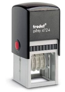 Tampon personnalis&eacute; Trodat Dateur Carr&eacute; 4724 - 40 x 40 mm - 4724